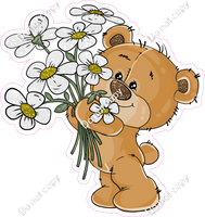 Bear with White Daisy Bundle w/ Variants