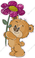 Bear with Hot Pink Daisy w/ Variants