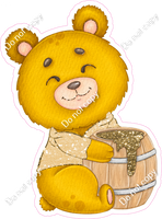 Bear with Honey - Champagne Shirt w/ Variants