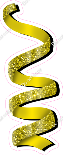Sparkle - Yellow - Streamer - Style 3