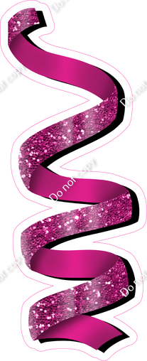 Sparkle - Hot Pink - Streamer - Style 3