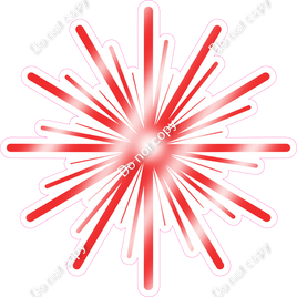 Firework - Flat Red w/ Variants - Style 4