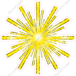 Firework - Yellow Sparkle w/ Variants - Style 3