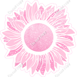 Baby Pink & White Sunflower