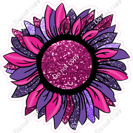 Baby Pink & Lavender Sunflower