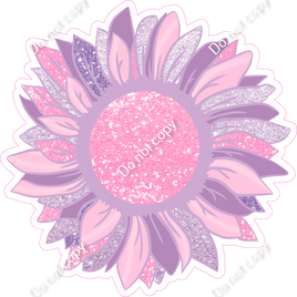 Baby Pink & Lavender Sunflower