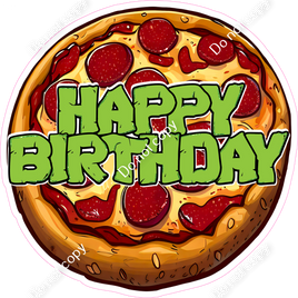 Pizza - Happy Birthday Statement w/ Variants