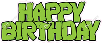 Green Happy Birthday Statement w/ Variants