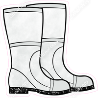 White - Rubber Boots w/ Variants