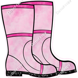 Baby Pink - Rubber Boots w/ Variants