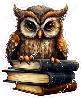 School - Owl on School Books w/ Variants