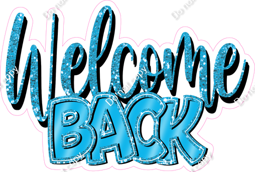 Welcome Back Cursive Sign Caribbean - Cursive Welcome Back Statement| Sign Swag USA