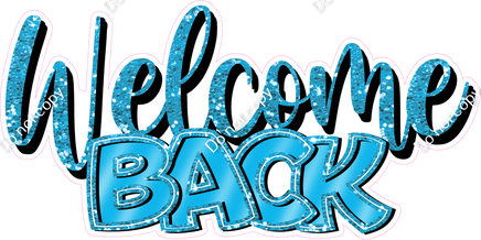 Welcome Back Cursive Sign Caribbean - Cursive Welcome Back Statement| Sign Swag USA