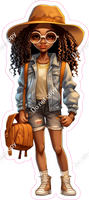 School Girl - Dark Skin Tone - Hat w/ Variants