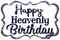 Happy Heavenly Birthday Statement - Navy Blue w/ Variants