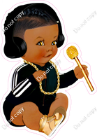 Boy Baby with Black Headphones w/ Variants