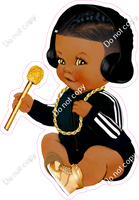 Boy Baby with Black Headphones w/ Variants