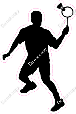 Badminton Player Silhouette 1