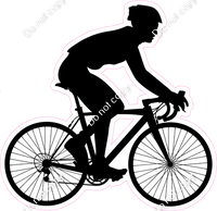 Man Cycling Silhouette w/ Variants
