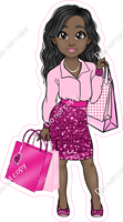 Barbie - Dark Skin Tone Girl with Shopping Baby