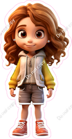 School Girl - Light Skin Tone - with Yellow, White Jacket w/ Variants