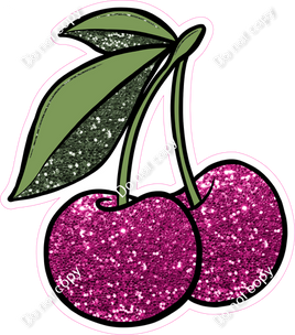 Hot Pink Sparkle Cherries w/ Variants