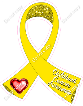 Childhood Cancer Awareness Ribbon w/ Variants