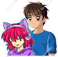 Anime Girl & Boy w/ Variants