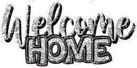 Light Silver - Cursive Welcome Home Statement w/ Variants