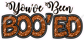 Orange Sparkle - You've Been Boo'ed Statement