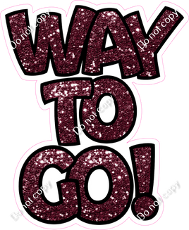 Sparkle Burgundy - Way To Go Statement w/ Variants