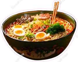 Ramen Noodle Soup Bowl with Chopsticks w/ Variants