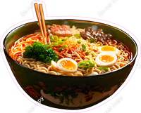 Ramen Noodle Soup Bowl with Chopsticks w/ Variants