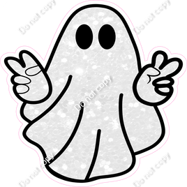 Ghost Giving Peace Sign