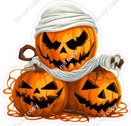 Three Scary Pumpkins