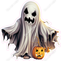 Scary Ghost with Pumpkin Head w/ Variants