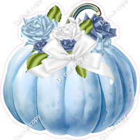 Baby Blue Pumpkin and Flowers w/ Variants