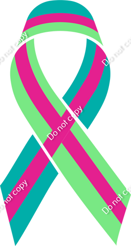 Flat - Metastatic Breast Cancer Awareness Ribbon w/ Variants