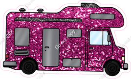 Hot Pink Sparkle RV Camper w/ Variants