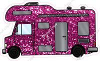 Hot Pink Sparkle RV Camper w/ Variants