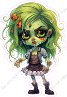 Zombie Girl with Green Hair w/ Variants