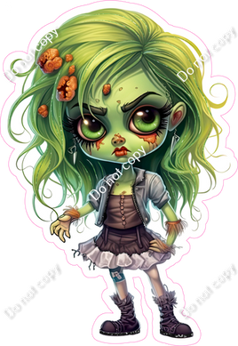 Zombie Girl with Green Hair w/ Variants