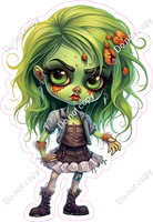 Zombie Girl with Green Hair w/ Variants