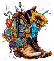 Cowboy Boots and Flowers w/ Variants