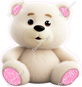 White Teddy Bear - Baby Pink w/ Variants