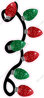 Red & Green Vertical Christmas Lights w/ Variants