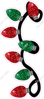 Red & Green Vertical Christmas Lights w/ Variants