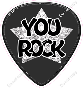 Guitar Pick - You Rock w/ Variants