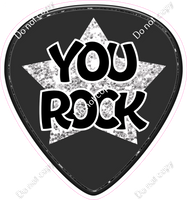 Red Guitar Pick - You Rock