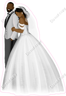 Dark Skin Tone Couple - Wedding